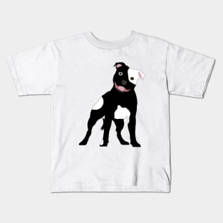 Staffie BW Kids T-Shirt